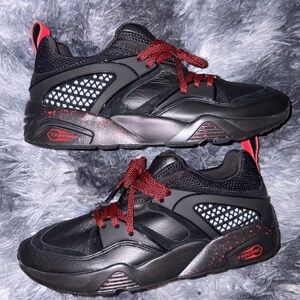 Puma x Rise special edition Black and Red Sneakers Size M 9.5 - Rare - NEW